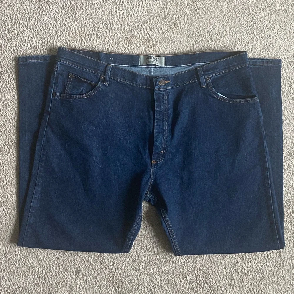 Wrangler Dark Blue Jeans 42 x 30 - Picture 3 of 7